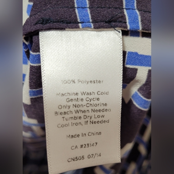 Talbots Petites Blue Shirt Medium - Picture 7 of 9